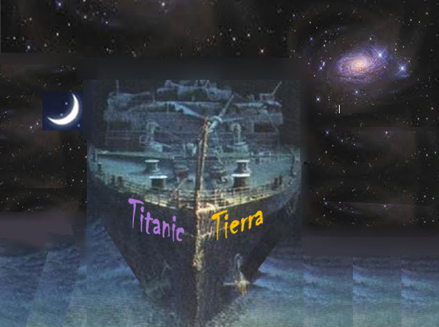 remanente del Titanic en el fondo del
                    mar